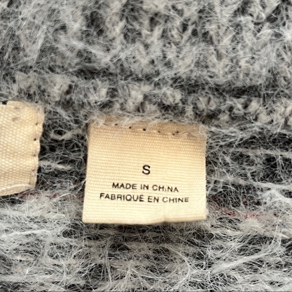 Sleeping On Snow Anthropologie Faroe Off The Shoulder Sweater Small Gray Wool - Picture 8 of 10